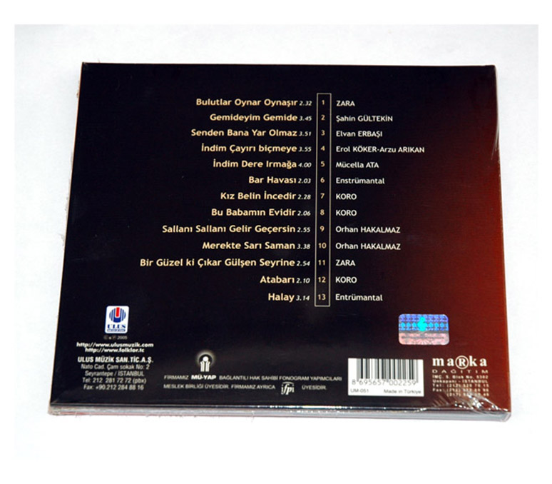 ARTVİN - TÜRKÜLERLE TÜRKİYE 81 İL CD