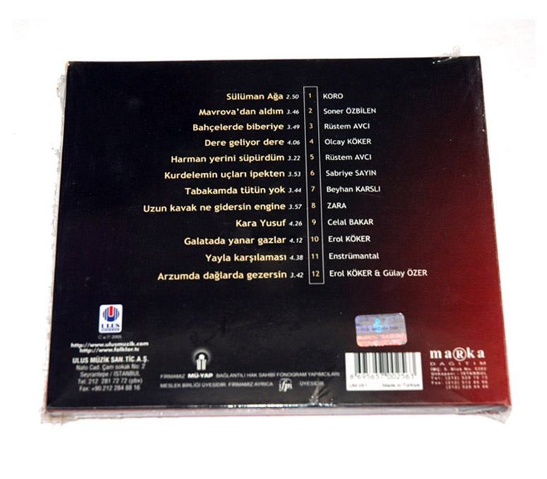 KIRKLARELİ - TÜRKÜLERLE TÜRKİYE 81 İL CD