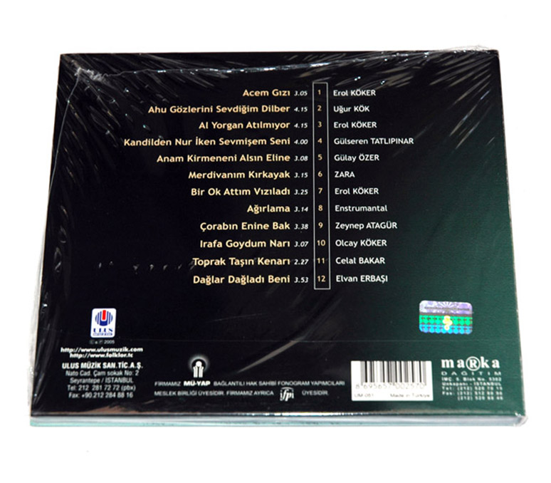 KIRŞEHİR - TÜRKÜLERLE TÜRKİYE 81 İL CD