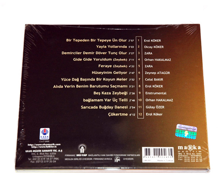 MUĞLA - TÜRKÜLERLE TÜRKİYE 81 İL CD