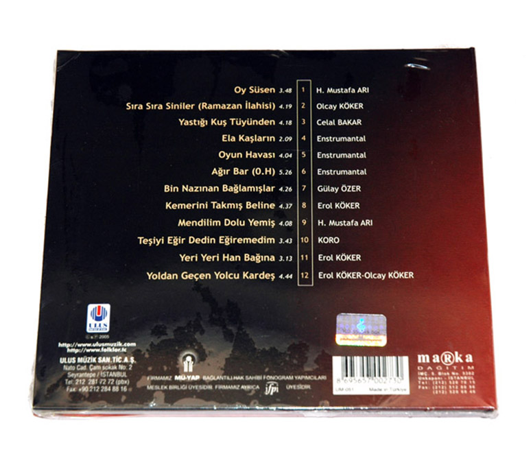 SİİRT - TÜRKÜLERLE TÜRKİYE 81 İL CD