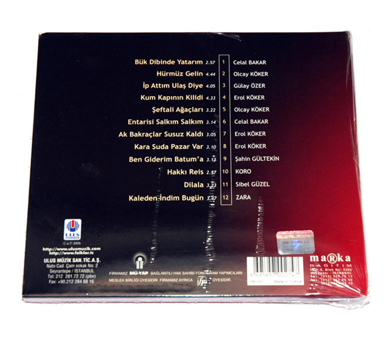 SİNOP - TÜRKÜLERLE TÜRKİYE 81 İL CD