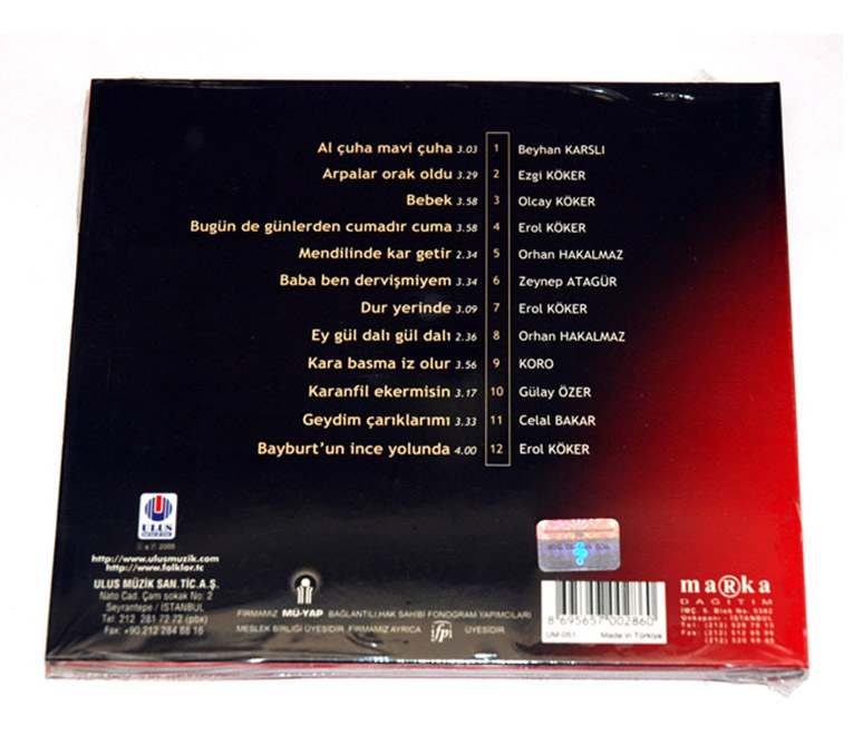BAYBURT - TÜRKÜLERLE TÜRKİYE 81 İL CD