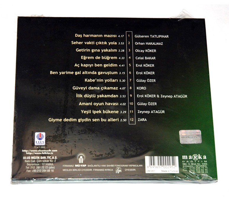 KARABÜK - TÜRKÜLERLE TÜRKİYE 81 İL CD